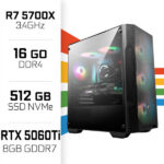 PC Gamer Ryzen 7 5700X/16GB/512GB SSD/RTX5060Ti 8GB – Image 2