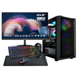 SETUP Gamer Essential R5 5500 RX6650XT + XGC-120 + X24G14IFF 23.8" 144Hz