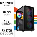 SETUP Gamer Essential R7 5700X RX6700 + XGC-120 + X27G14IFF 27" 144Hz – Image 3